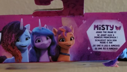 Size: 600x341 | Tagged: safe, imported from derpibooru, izzy moonbow, sunny starscout, earth pony, pony, unicorn, spoiler:g5, spoiler:my little pony: make your mark, female, g5, mane stripe sunny, mare, misty brightdawn, my little pony: make your mark, toy