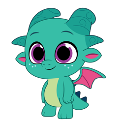 Size: 1200x1200 | Tagged: safe, artist:prixy05, imported from derpibooru, dragon, baby, baby dragon, freckles, g5, male, my little pony: tell your tale, simple background, smiling, solo, sparky sparkeroni, transparent background, vector
