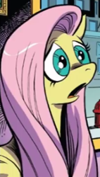 Size: 189x332 | Tagged: safe, artist:andypriceart, imported from derpibooru, fluttershy, pegasus, spoiler:comic64, long hair, long mane, pink hair