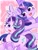 Size: 1537x2048 | Tagged: safe, artist:leo19969525, imported from derpibooru, starlight glimmer, twilight sparkle, alicorn, pony, unicorn, blushing, cute, duo, eye clipping through hair, female, glimmerbetes, horn, looking at each other, looking at someone, mare, open mouth, signature, spread wings, twiabetes, twilight sparkle (alicorn), underhoof, wings