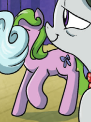 Size: 330x440 | Tagged: safe, idw, imported from derpibooru, earth pony, spoiler:comicm08, chance, female, hidden face, mare, petalbow