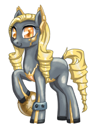 Size: 2500x3281 | Tagged: safe, artist:buttercupsaiyan, imported from twibooru, oc, oc:amberglow, pony, female, gray coat, image, mare, png, solo, yellow mane