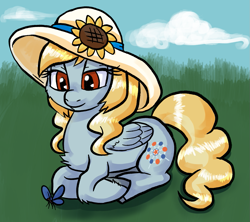 Size: 1207x1071 | Tagged: safe, artist:buttercupsaiyan, imported from twibooru, oc, oc:fair flyer, cute, fair flyer, hat, image, mare fair, png, snowpity inc.