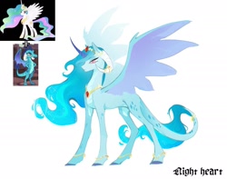 Size: 1313x1034 | Tagged: safe, artist:nightheart2647, imported from derpibooru, princess celestia, princess ember, alicorn, dragon, hybrid, bracelet, colored hooves, dragoness, female, fusion, fusion:princess celestia, fusion:princess ember, horn, horn jewelry, hybrid wings, jewelry, leonine tail, mare, regalia, simple background, slit pupils, solo focus, spread wings, tail, tail jewelry, trio, white background, wings