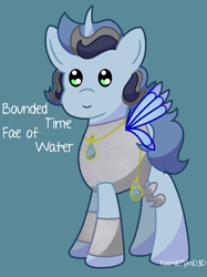 Size: 4415x5894 | Tagged: safe, alternate version, artist:kosmiktym, imported from derpibooru, oc, oc only, oc:bounded-time, fairy, pony, fairy wings, simple background, wings