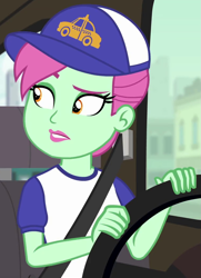 Size: 755x1045 | Tagged: safe, imported from derpibooru, screencap, cab callaway, equestria girls, driving, steering wheel