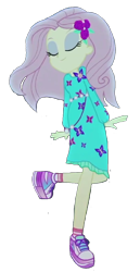 Size: 658x1277 | Tagged: safe, editor:avilmig, imported from derpibooru, fluttershy, equestria girls, equestria girls series, the last drop, the last drop: fluttershy, spoiler:eqg series (season 2), background removed, cute, dancing, eyes closed, shyabetes, simple background, transparent background