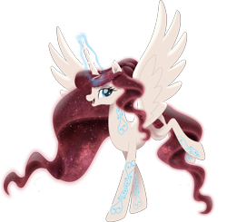 Size: 13673x13386 | Tagged: safe, artist:lincolnbrewsterfan, imported from derpibooru, oc, oc only, oc:rosetta, alicorn, pony, my little pony: the movie, .svg available, alicorn oc, aura, blue eyes, braid, coat markings, commissioner:dust rock, crossover, ethereal hair, ethereal mane, ethereal tail, female, flourish, flourishes, galaxy, galaxy mane, galaxy tail, glowing, glowing mane, glowing tail, god empress of ponykind, hair bun, highlights, horn, inkscape, large file size, lauren faust, long horn, long mane, long tail, looking at you, magic, magic aura, mane, mare, movie accurate, ponified, prancing, red mane, red tail, redesign, regal, reimagined, remastered, shading, smiling, smiling at you, spread wings, starry mane, starry tail, svg, swirls, swirly markings, tail, tall, vector, warhammer (game), warhammer 40k, wings