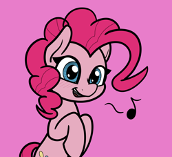 Size: 2048x1856 | Tagged: safe, artist:ewoudcponies, imported from derpibooru, pinkie pie, earth pony, pony, female, pink background, simple background, solo