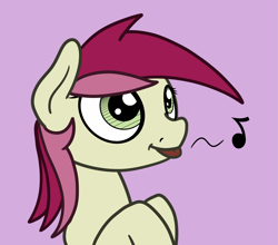 Size: 2048x1803 | Tagged: safe, artist:ewoudcponies, imported from derpibooru, roseluck, earth pony, pony, female, mlem, music notes, silly, simple background, solo, tongue out