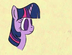 Size: 1880x1428 | Tagged: safe, artist:purppone, twilight sparkle, pony, animated, blinking, excited, solo