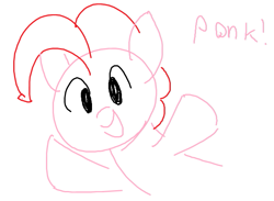 Size: 637x466 | Tagged: safe, artist:purppone, pinkie pie, pony, ms paint, solo