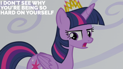 Size: 2000x1125 | Tagged: safe, edit, edited screencap, editor:quoterific, imported from derpibooru, screencap, twilight sparkle, alicorn, equestria games (episode), crown, jewelry, regalia, solo, twilight sparkle (alicorn)