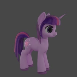 Size: 1080x1080 | Tagged: source needed, safe, anonymous artist, imported from derpibooru, twilight sparkle, pony, unicorn, 3d, blender, unicorn twilight, wip