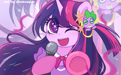 Size: 1752x1095 | Tagged: safe, artist:memengla, imported from ponybooru, twilight sparkle, pony, ai hoshino, twi hoshino