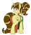 Size: 793x876 | Tagged: safe, artist:thebatfang, oc, oc:java chip, pony, unicorn, apron, clothes, female, looking at you, looking back, looking back at you, looking over shoulder, mare, ooo, simple background, solo, transparent background