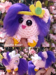 Size: 2048x2730 | Tagged: safe, artist:casquitos kawaii, imported from derpibooru, pipp petals, original species, pegasus, plush pony, pony, adorapipp, amigurumi, craft, crochet, cute, g5, handmade, irl, photo, pipp is short, pipp is smol, plushie, smol, solo