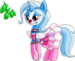 Size: 990x805 | Tagged: safe, artist:ponytemplate, artist:xppp1n, imported from ponybooru, trixie, unicorn, balloon, balloon animal, clown, clown makeup, female, mare, simple background, solo, transparent background