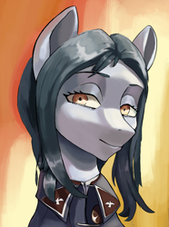 Size: 2340x3150 | Tagged: safe, artist:fly over, imported from derpibooru, oc, pony, equestria at war mod, bust, clothes, female, looking at you, mare, pony oc, portrait, uniform