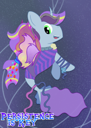 Size: 2893x4092 | Tagged: safe, alternate version, artist:kosmiktym, imported from derpibooru, oc, oc only, oc:bounded-time, fairy, sea pony, fairy wings, full body, simple background, solo, wings