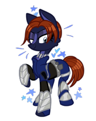 Size: 2000x2507 | Tagged: safe, alternate version, artist:blurry-kun, imported from derpibooru, pony, commission, commissioner:reversalmushroom, joanna dark, perfect dark, ponified, simple background, transparent background