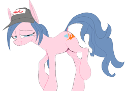 Size: 1750x1250 | Tagged: safe, artist:anonymous, oc, oc only, oc:ponydoll, cap, hat, simple background, transparent background