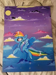 Size: 1500x2000 | Tagged: safe, artist:annuthecatgirl, imported from derpibooru, rainbow dash, pegasus, painting, traditional art