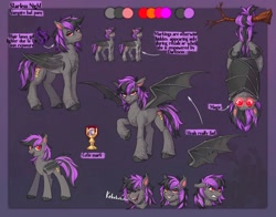 Size: 2048x1608 | Tagged: safe, artist:birdoffnorth, imported from derpibooru, oc, oc only, bat pony, pony, bat pony oc, bat wings, reference sheet, solo, wings