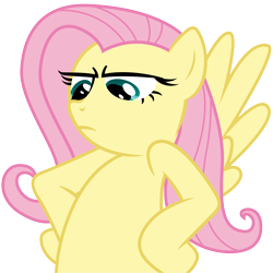 Size: 3078x3079 | Tagged: safe, artist:ambits, imported from derpibooru, fluttershy, pegasus, pony, dragonshy, .ai available, fluttershy is not amused, high res, simple background, solo, transparent background, unamused, vector