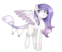 Size: 1067x887 | Tagged: safe, artist:oniiponii, imported from derpibooru, oc, oc only, pegasus, pony, augmented, augmented tail, colored wings, female, mare, one wing out, pegasus oc, simple background, solo, tail, transparent background, two toned wings, wings