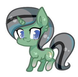 Size: 455x448 | Tagged: safe, artist:oniiponii, imported from derpibooru, oc, oc only, pony, unicorn, ear fluff, female, horn, mare, raised hoof, simple background, smiling, solo, transparent background, unicorn oc