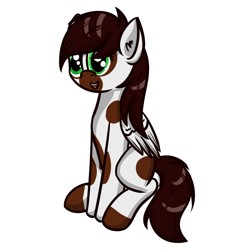 Size: 1280x1280 | Tagged: safe, artist:ask-fleetfoot, imported from derpibooru, oc, oc only, oc:hardy mackintosh, pegasus, pony, race swap, simple background, solo, white background