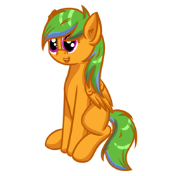 Size: 1280x1280 | Tagged: safe, artist:ask-fleetfoot, imported from derpibooru, oc, oc only, oc:rainboom, pegasus, pony, simple background, solo, white background