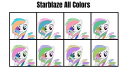 Size: 1440x810 | Tagged: safe, imported from derpibooru, fly, insect, pegasus, pony, friendship is magic, bipedal, color, colored, colored pupils, colored wings, g4, my little pony, starblaze, wings