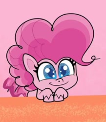 Size: 626x720 | Tagged: safe, imported from derpibooru, pinkie pie, my little pony: pony life, princess probz, shake your tail, spoiler:pony life s01e01, adorable face, cute, diapinkes, female, happy, smiling, tail, tail wag