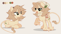 Size: 2048x1166 | Tagged: safe, artist:daffidaizy, imported from derpibooru, oc, oc only, oc:fragrant cloves, earth pony, pony, base used, cloven hooves, earth pony oc, leonine tail, ponysona, tail, unshorn fetlocks