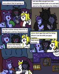 Size: 1369x1717 | Tagged: safe, artist:ask-luciavampire, imported from derpibooru, oc, alicorn, pony, undead, vampire, vampony, comic, night, tumblr