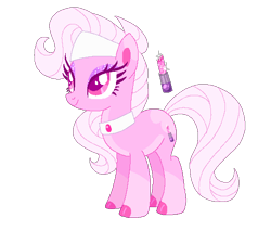 Size: 535x456 | Tagged: safe, artist:shebasoda, imported from derpibooru, oc, oc only, oc:glitter gloss, earth pony, pony, closed mouth, coat markings, collar, colored eartips, colored eyelashes, colored hooves, colored pupils, earth pony oc, eyeshadow, female, girly, headband, hoof polish, lipstick, looking up, makeup, mare, pale belly, pink, pink eyes, simple background, smiling, socks (coat markings), solo, spa pony, sparkly eyeshadow, transparent background