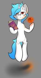 Size: 421x806 | Tagged: safe, artist:cotarsis, imported from derpibooru, oc, oc:aurora ise, pony, unicorn, belly, book, fireball, hoof hold, looking at you, sketch, solo