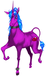 Size: 1334x2200 | Tagged: safe, imported from ponybooru, oc, oc only, oc:starshine, pony, unicorn, collar, ear piercing, female, leonine tail, mare, piercing, ponybooru collab 2023, ponybooru exclusive, simple background, solo, transparent background, unshorn fetlocks