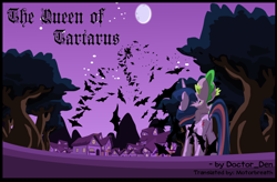 Size: 1042x682 | Tagged: safe, artist:dendoctor, imported from derpibooru, nightmare moon, spike, twilight sparkle, alicorn, dragon, unicorn, comic:queen of tartarus, ponyville