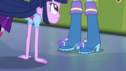 Size: 1920x1080 | Tagged: safe, imported from derpibooru, screencap, trixie, twilight sparkle, equestria girls, talking shoes