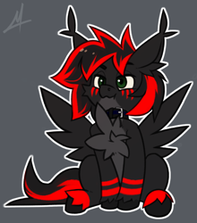 Size: 1038x1178 | Tagged: safe, artist:midnightflight, imported from derpibooru, oc, oc only, pegasus, pony, chest fluff, collar, ear fluff, pegasus oc, solo, wings