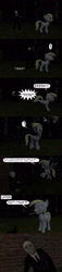 Size: 1280x5597 | Tagged: safe, artist:meltingman234, imported from derpibooru, derpy hooves, pegasus, 3d, comic, crossover, female, forest, funny, gmod, male, night, slenderman, speech bubble, text