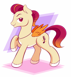 Size: 1874x2027 | Tagged: safe, artist:wownamesarehard, derpibooru exclusive, imported from derpibooru, pegasus, pony, g5, gradient mane, jewelry, male, my little pony: make your mark, necklace, raised hoof, rocky riff, simple background, solo, stallion, unshorn fetlocks, white background