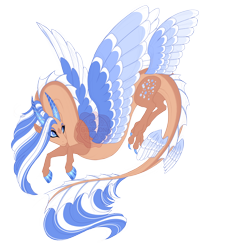 Size: 4600x5100 | Tagged: safe, artist:gigason, imported from derpibooru, oc, oc only, oc:gravity wave, draconequus, hybrid, absurd resolution, blue eyes, claws, coat markings, colored hooves, colored wings, dorsal fin, dorsal stripe, facial markings, female, fin, fins, gradient horn, hoof polish, horn, interspecies offspring, magical gay spawn, multicolored wings, offspring, parent:discord, parent:flash sentry, simple background, slit pupils, solo, star (coat marking), transparent background, wings