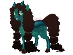 Size: 3600x2700 | Tagged: safe, artist:gigason, imported from derpibooru, oc, oc:mossball, changepony, hybrid, female, interspecies offspring, magical gay spawn, offspring, parent:cheese sandwich, parent:pharynx, simple background, solo, tongue out, transparent background