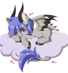 Size: 2366x2555 | Tagged: safe, artist:melodytheartpony, imported from derpibooru, oc, oc:melody silver, dracony, dragon, hybrid, pony, asexual, asexual pride flag, barbs, base used, bat wings, choker, cloud, collar, doodle, dracony oc, eyeshadow, fangs, feathered wings, female, feral, happy, heart, horns, hybrid oc, hybrid tail, hybrid wings, lying down, makeup, one eye closed, piercing, pride, pride flag, short hair, signature, simple background, sleepy, smiling, spiked choker, spiked collar, spread wings, tail, tail fluff, update, white background, wings