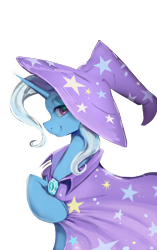 Size: 838x1332 | Tagged: safe, artist:laymmy, imported from derpibooru, trixie, pony, collaboration, collaboration:meet the best showpony, female, looking at you, mare, simple background, solo, transparent background