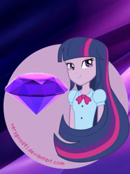 Size: 828x1105 | Tagged: safe, artist:verygood91, imported from derpibooru, twilight sparkle, human, equestria girls, rainbow rocks, bedroom eyes, chaos emerald, clothes, looking at you, sonic the hedgehog, sonic the hedgehog (series)